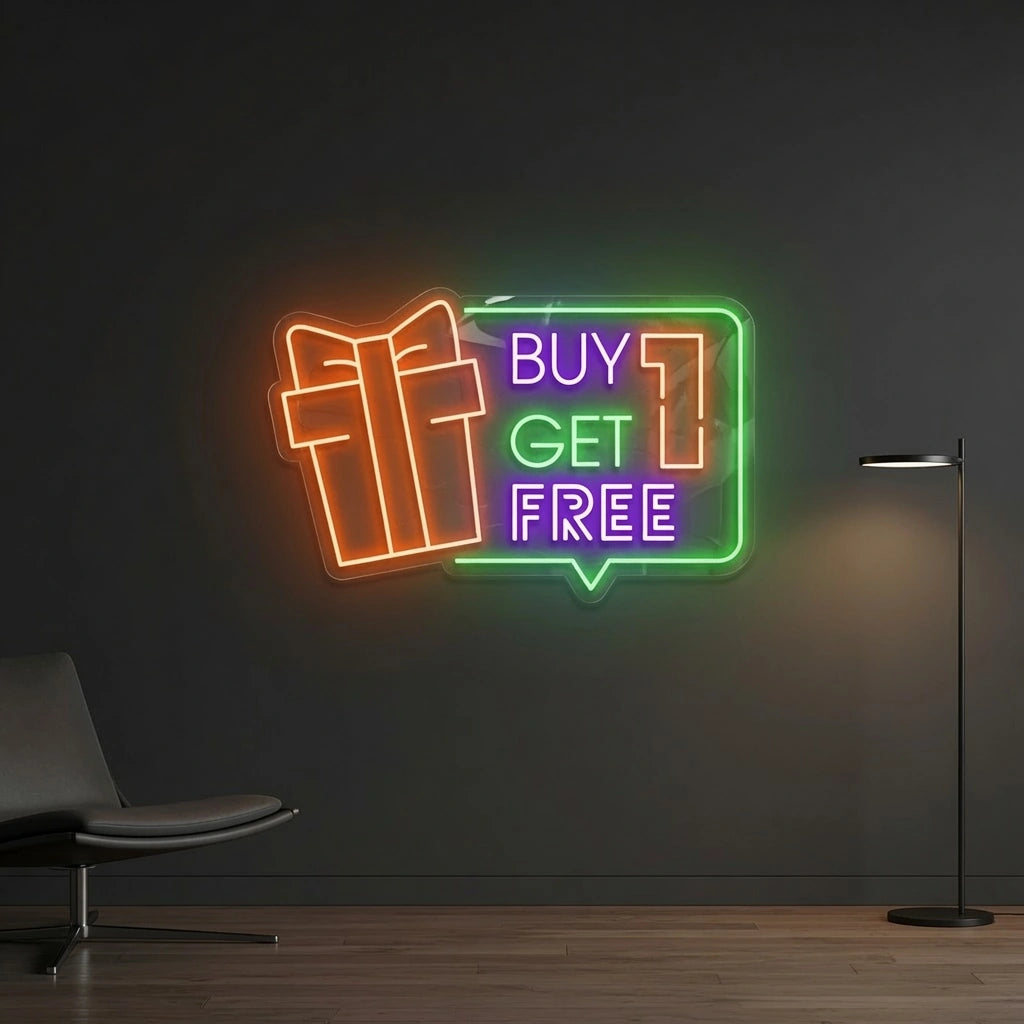 Buy 1 Get 1 Free LED Neon Sign - 04 Size Image