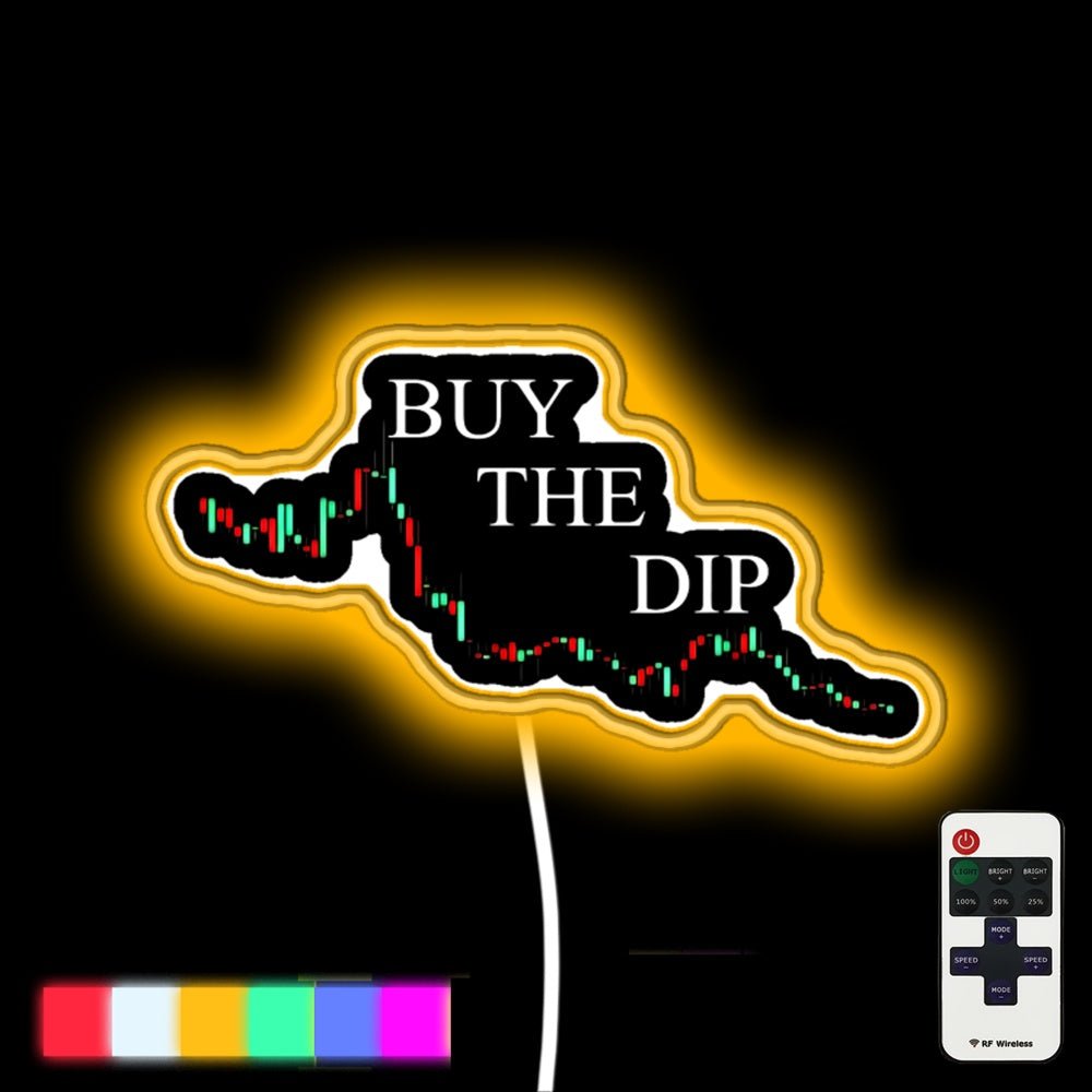 Buy The Dip Neon Gift Gift For A Crypto Traders Led Neon Sign - Shineneon