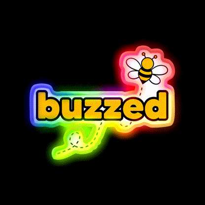 Buzzed Beer Bar Decor Led Neon Sign Rgb Color