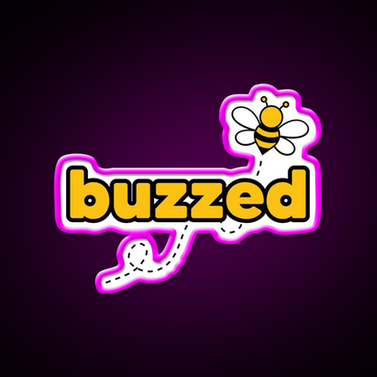 Buzzed Beer Bar Decor Led Neon Sign Rgb Color