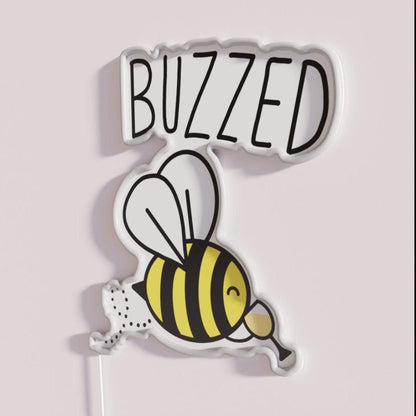 Buzzed White Wine Rgb Led Neon Sign - Shineneon