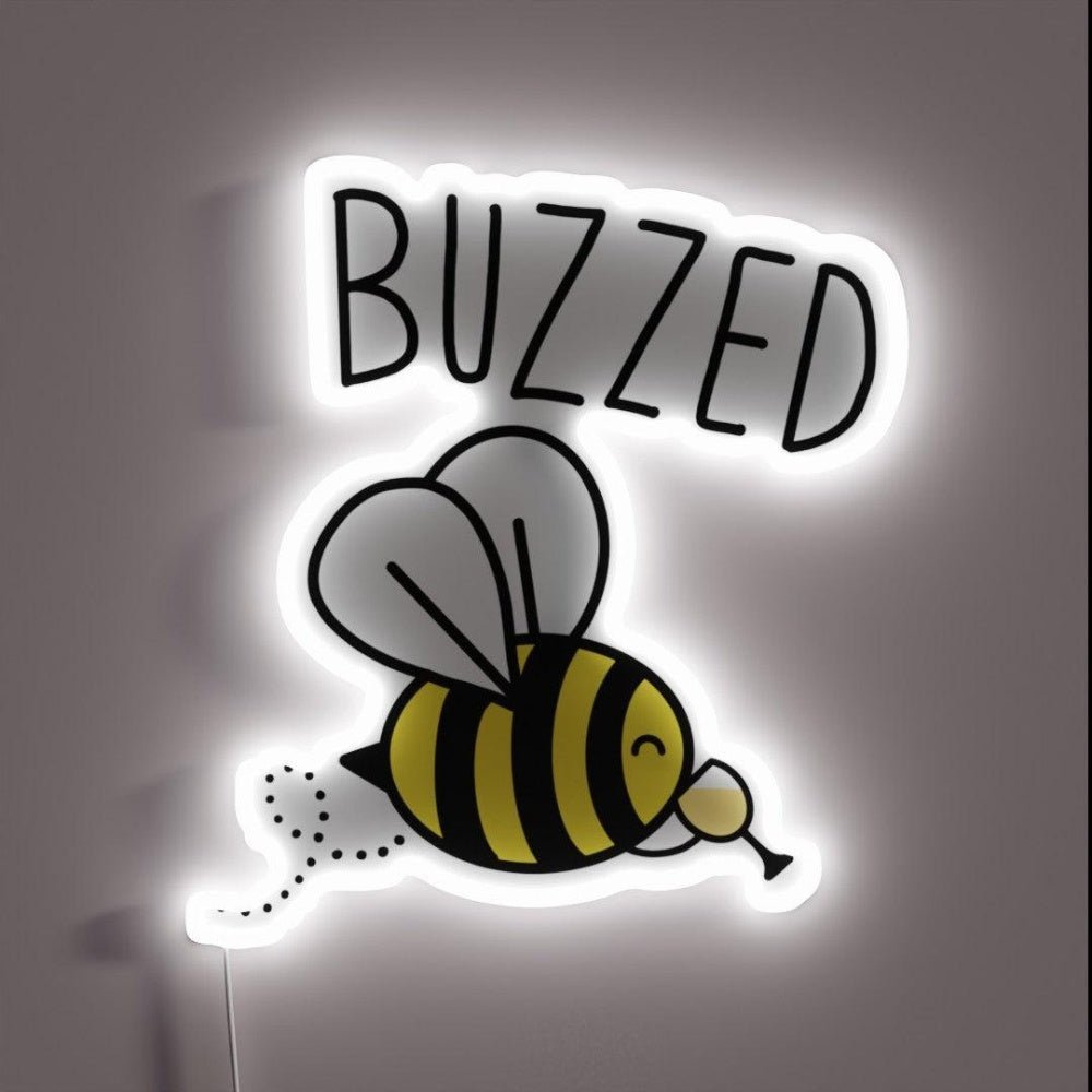 Buzzed White Wine Rgb Led Neon Sign - Shineneon