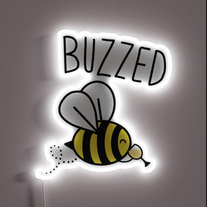Buzzed White Wine Rgb Led Neon Sign - Shineneon