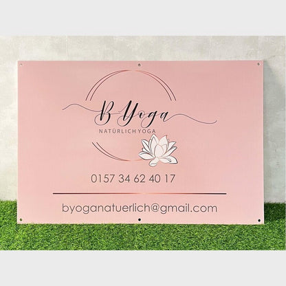 By Yoga Salon Acrylic Business Logo Sign - Shineneon