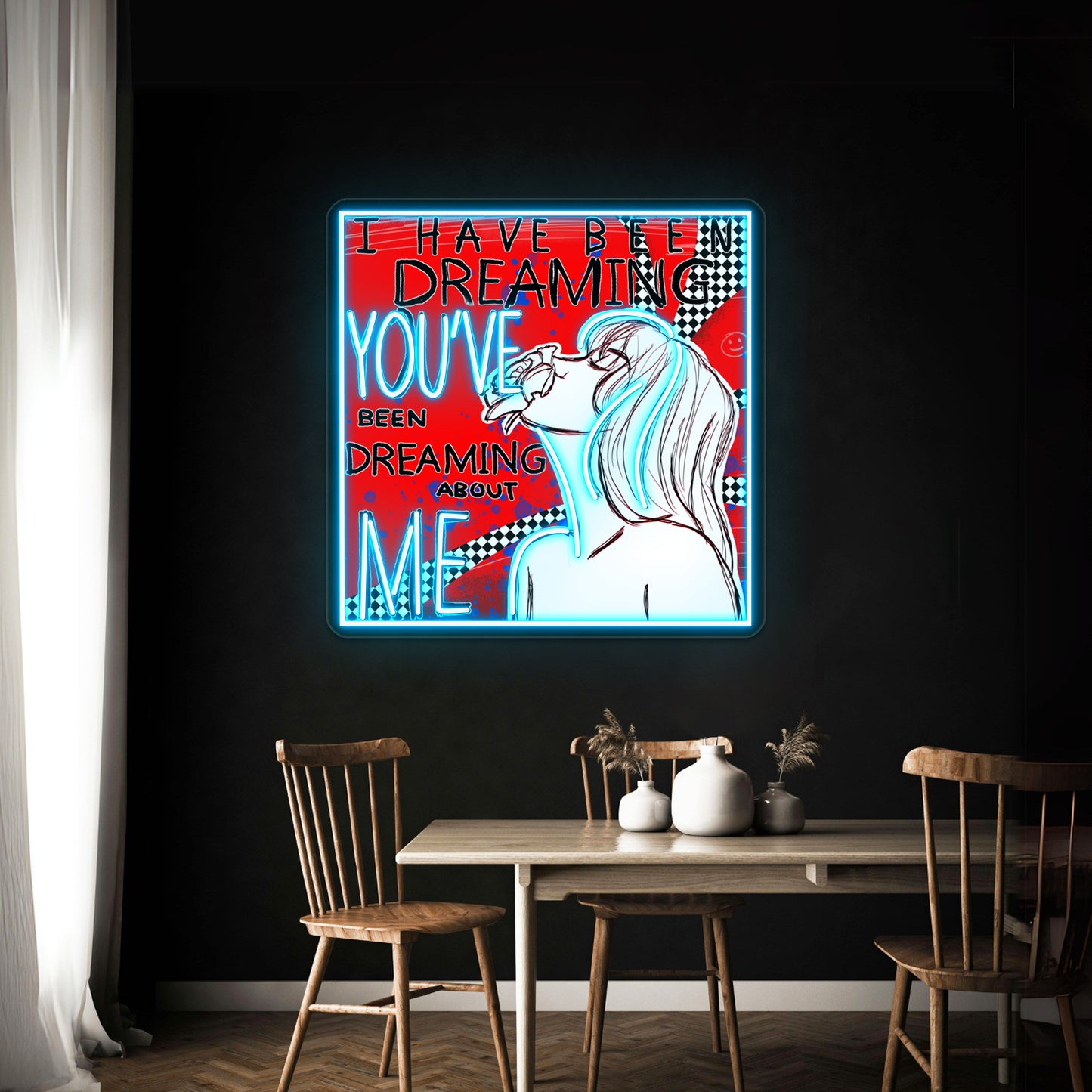 By Your Hand Los Campesinos Fan Art Wall Artwork Neon Signs