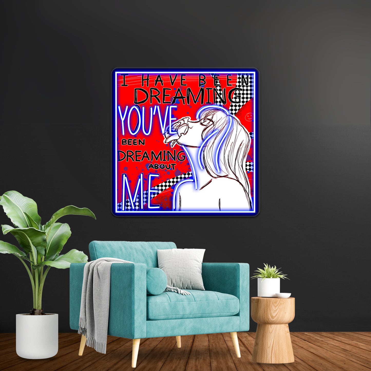 By Your Hand Los Campesinos Fan Art Wall Artwork Neon Signs