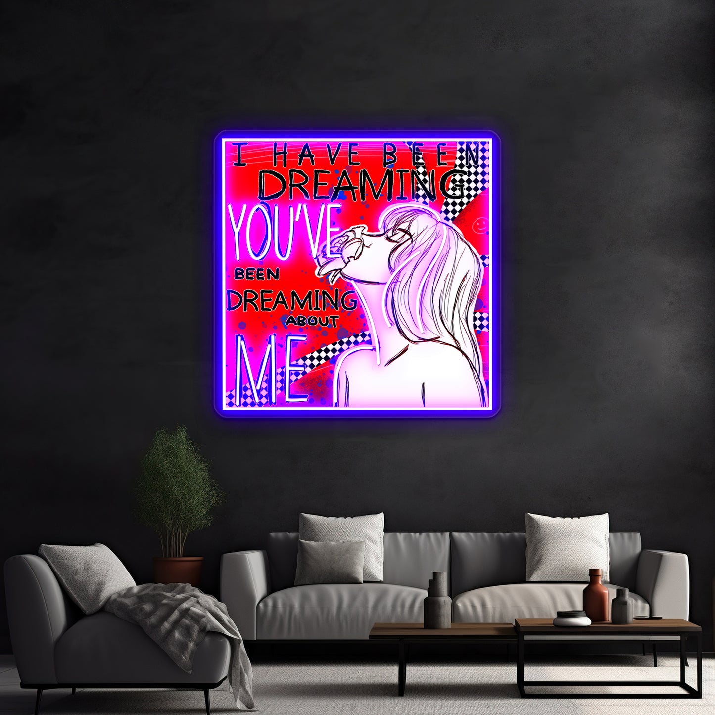 By Your Hand Los Campesinos Fan Art Wall Artwork Neon Signs