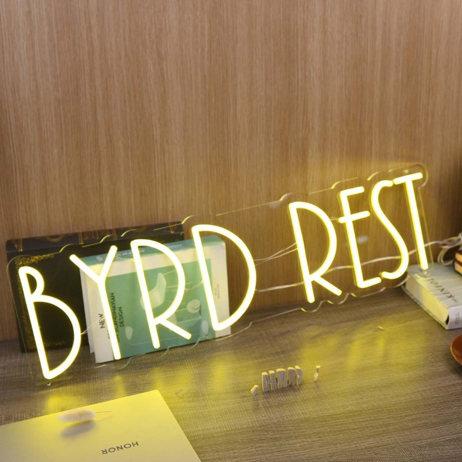 Byrd Rest Yellow Led Neon Sign - Shineneon