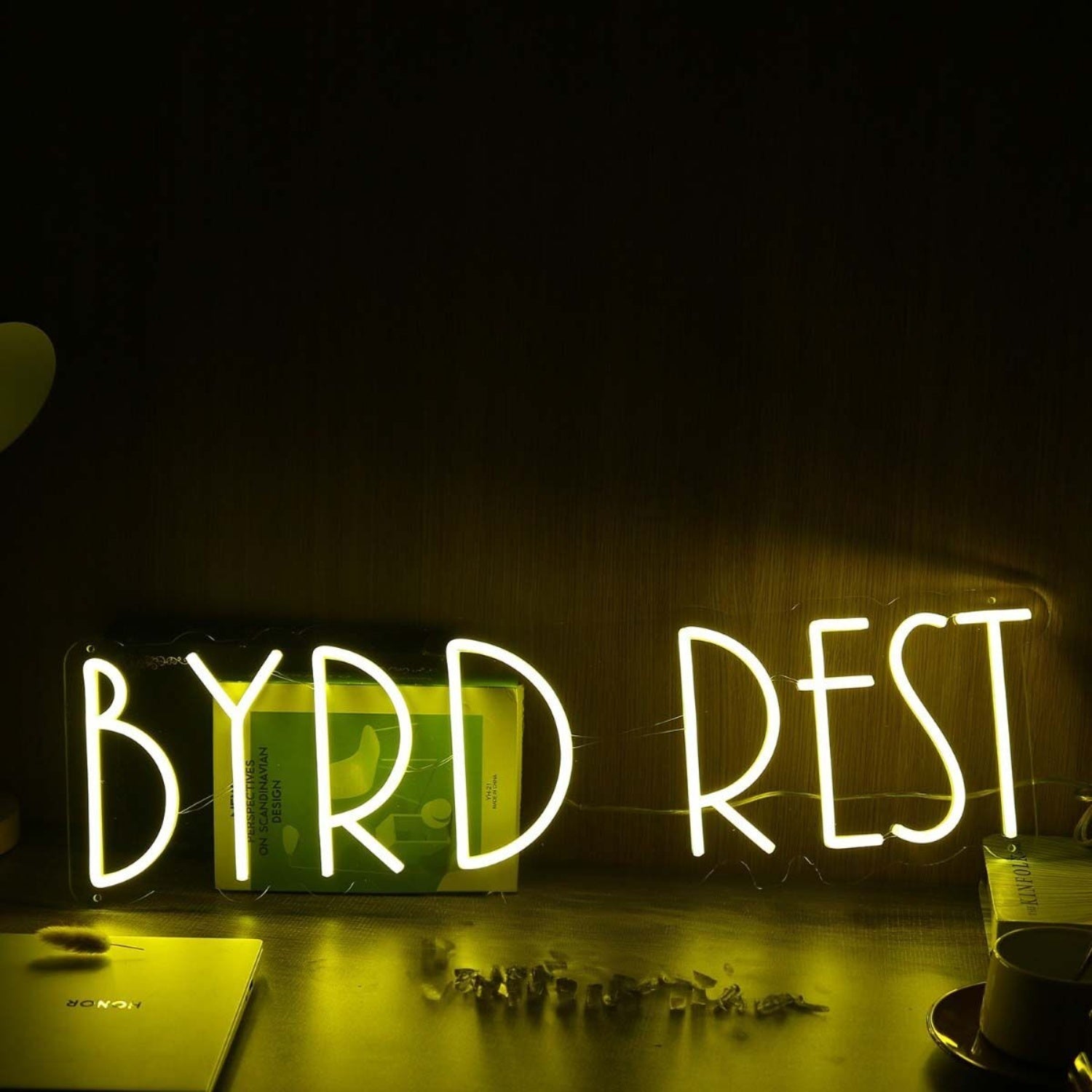 Byrd Rest Yellow Led Neon Sign - Shineneon