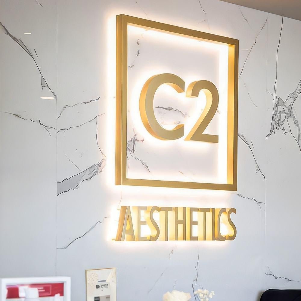C2 Aesthetics 3D Backlit Letters Business Metal Led Sign - Shineneon