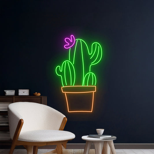 Cactus Cowboy Neon Sign