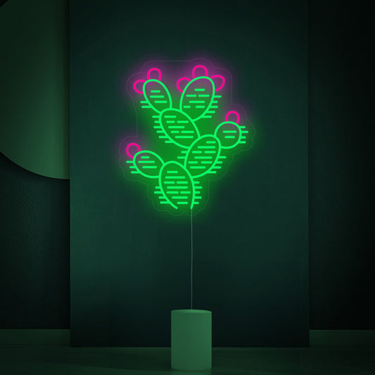 Cactus Desert Plants Neon Sign