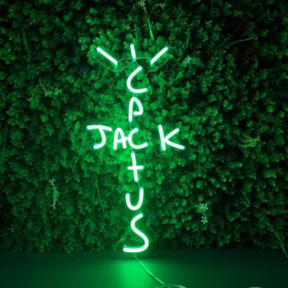 Cactus Jack Green Vertical Led Neon Sign For Gaming Room Decor | Shineneon