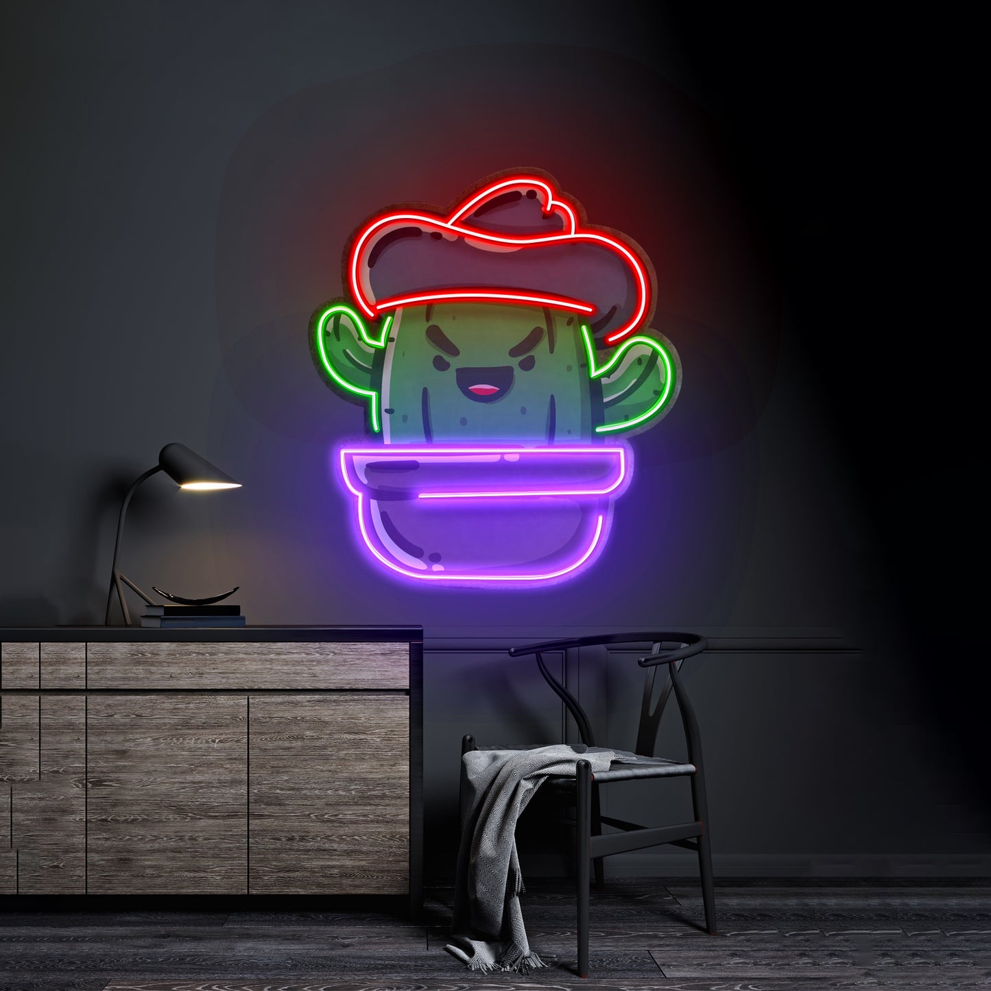 Cactus Led Neon Sign Light Custom Led Signs