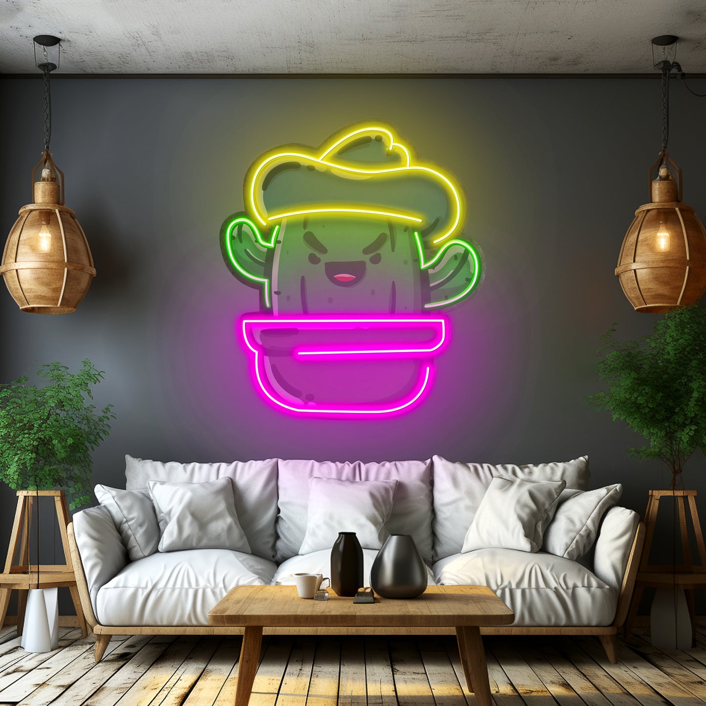 Cactus Led Neon Sign Light Custom Led Signs