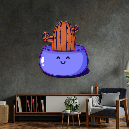 Cactus Patriotic Eagle Flag Uv Printed Led Neon Sign For Bar Wall Decor | Shineneon