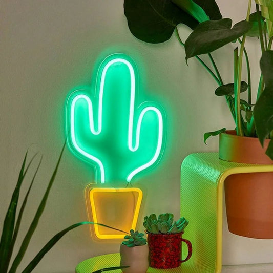 Cactus Plant Led Sign Business Neon Sign