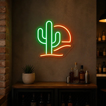 Cactus Saloon Room Vintage LED Neon Sign - Shineneon