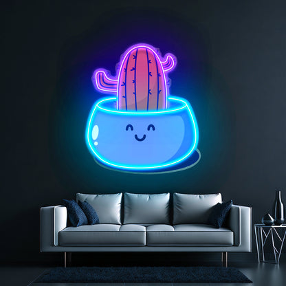 Cactus Succulent Plant Led Neon Sign Light Custom Led Signs