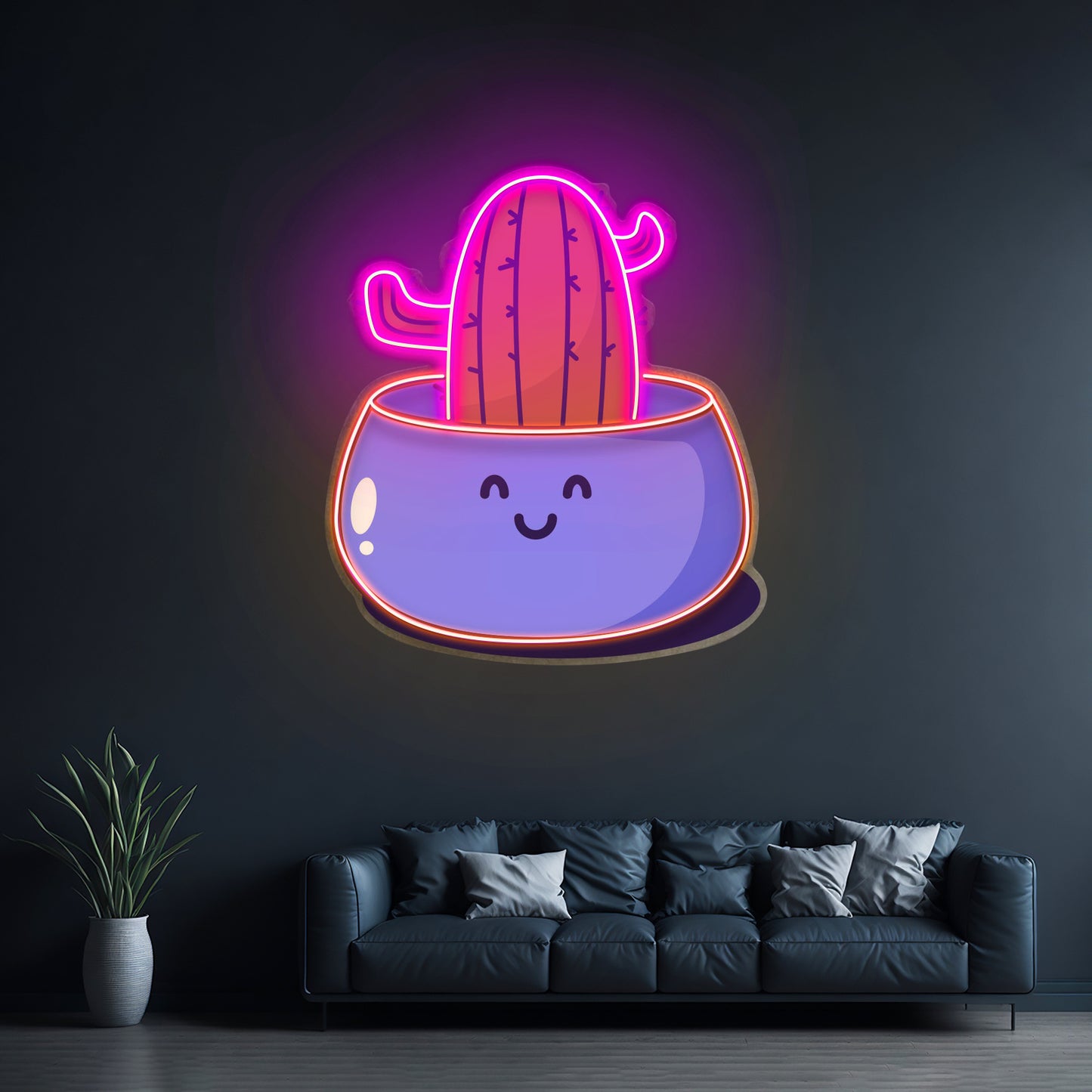 Cactus Succulent Plant Led Neon Sign Light Custom Led Signs