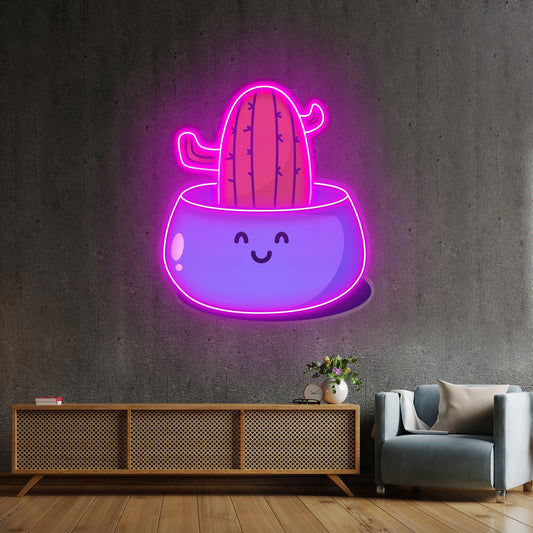 Cactus Succulent Plant Led Neon Sign Light Custom Led Signs