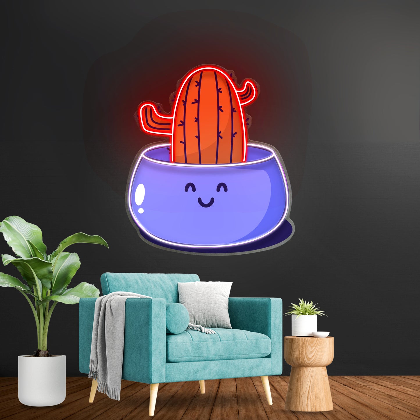 Cactus Succulent Plant Led Neon Sign Light Custom Led Signs