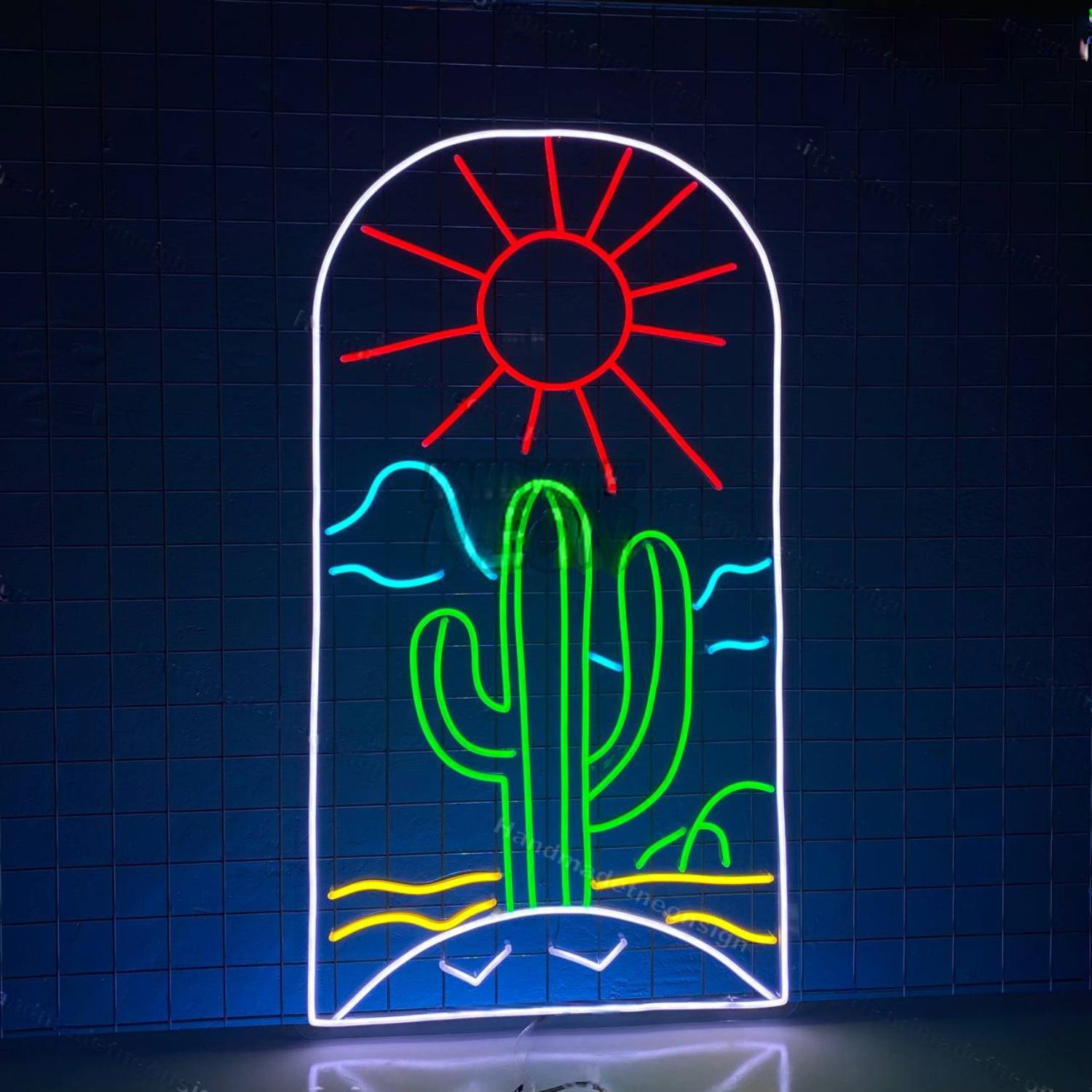 Cactus Sun Led Neon Sign | Shineneon