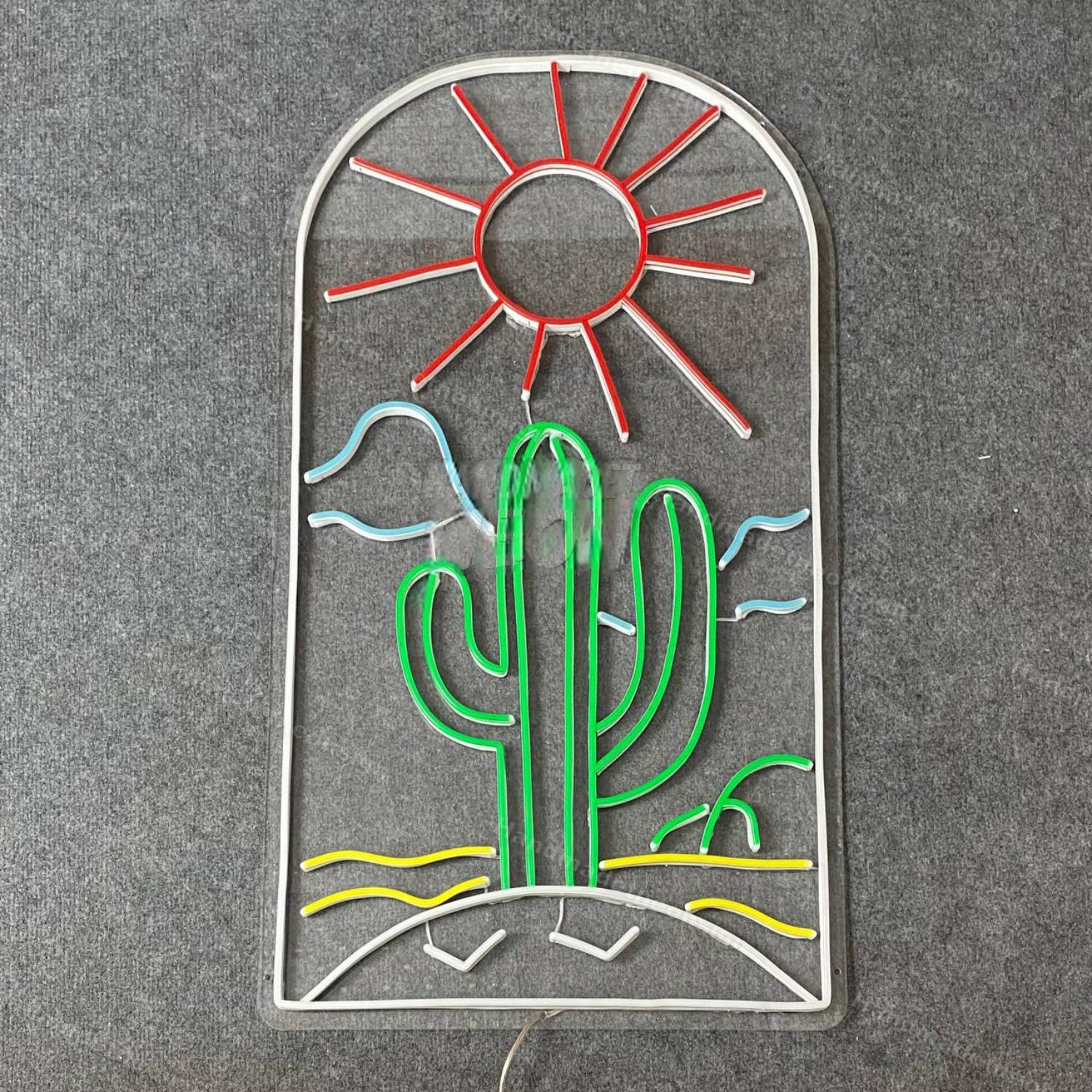 Cactus Sun Led Neon Sign | Shineneon