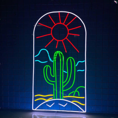 Cactus Sun Led Neon Sign | Shineneon