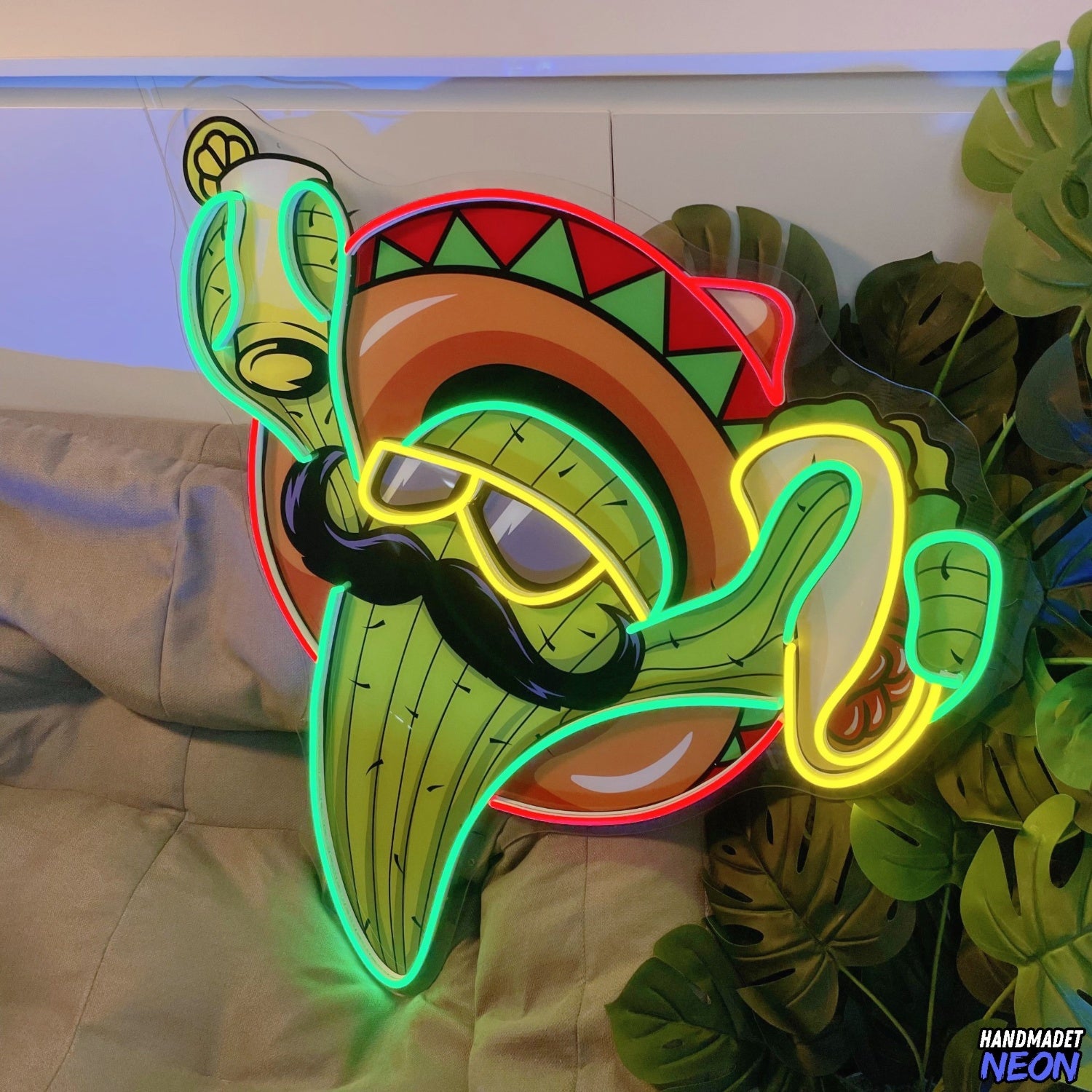 Cactus Tacos Acrylic Led Neon Sign | Shineneon