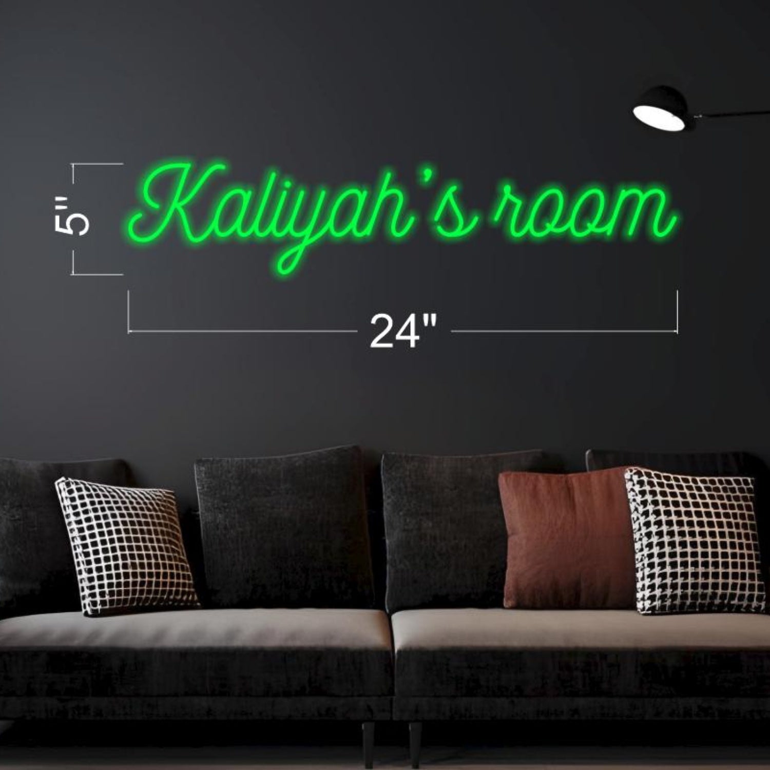 Cadens Room Teal Led Neon Sign For Modern Bedroom Wall Decor | Shineneon