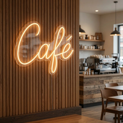 Cafe Business LED Neon Sign - 03 Real Lifestyle Scene
