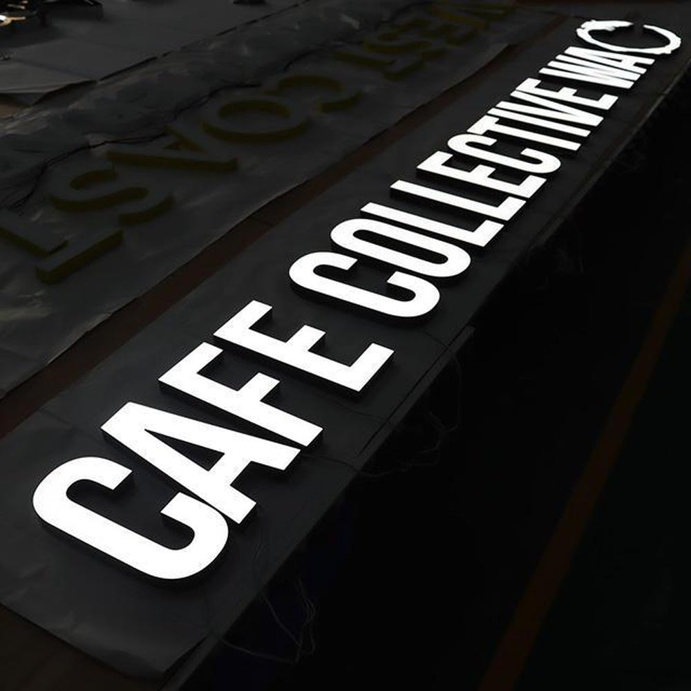 Cafe Collective Ma 3D Frontlit Letters Metal Led Sign - Shineneon