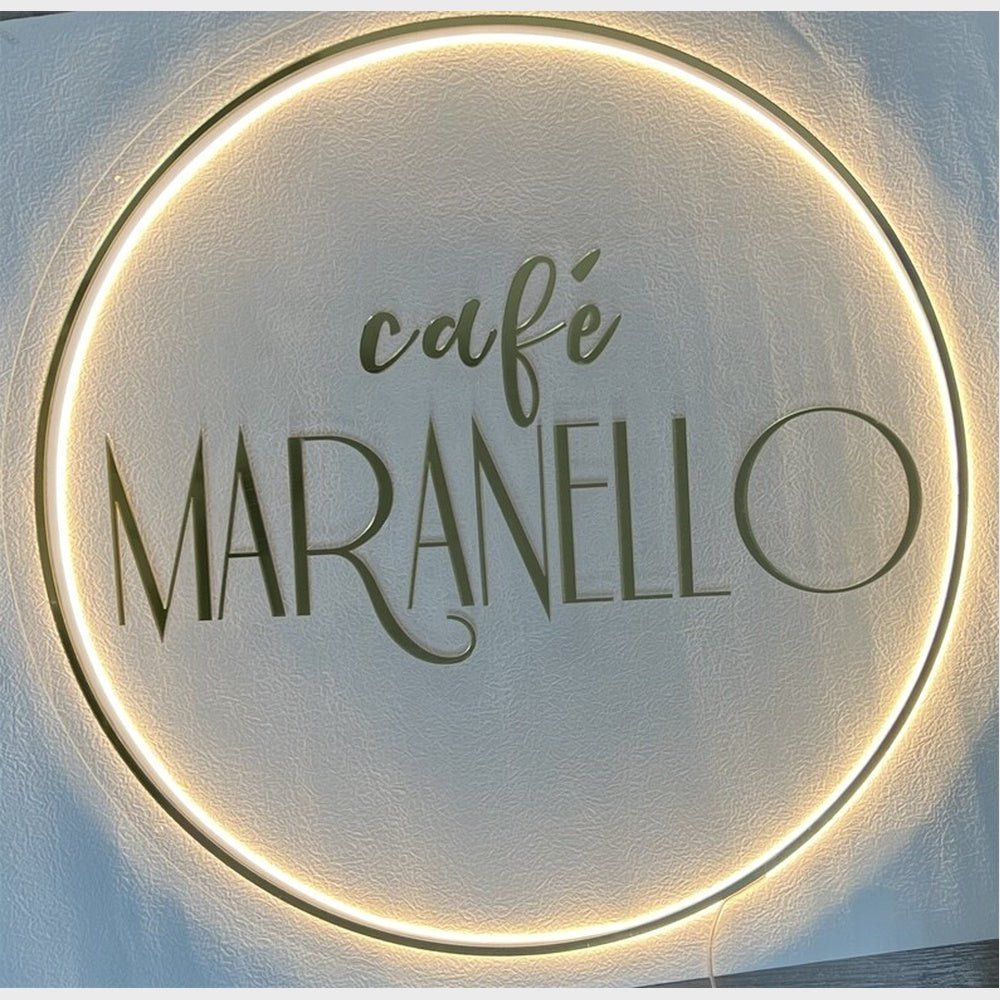 Cafe Maranello Acrylic Business Logo Sign - Shineneon