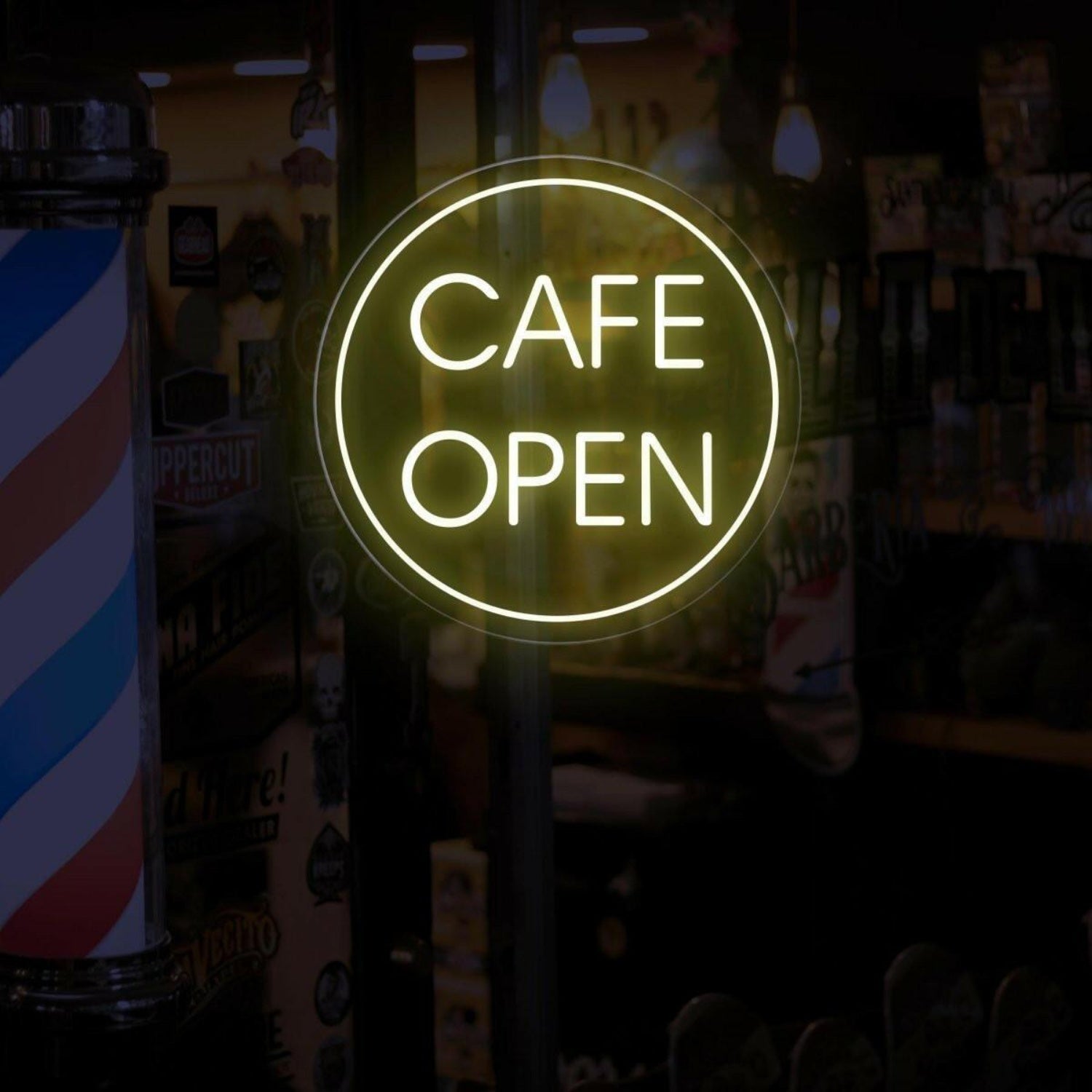 Cafe Open Neon Sign Led Lighted Window Display For Cafes | Shineneon