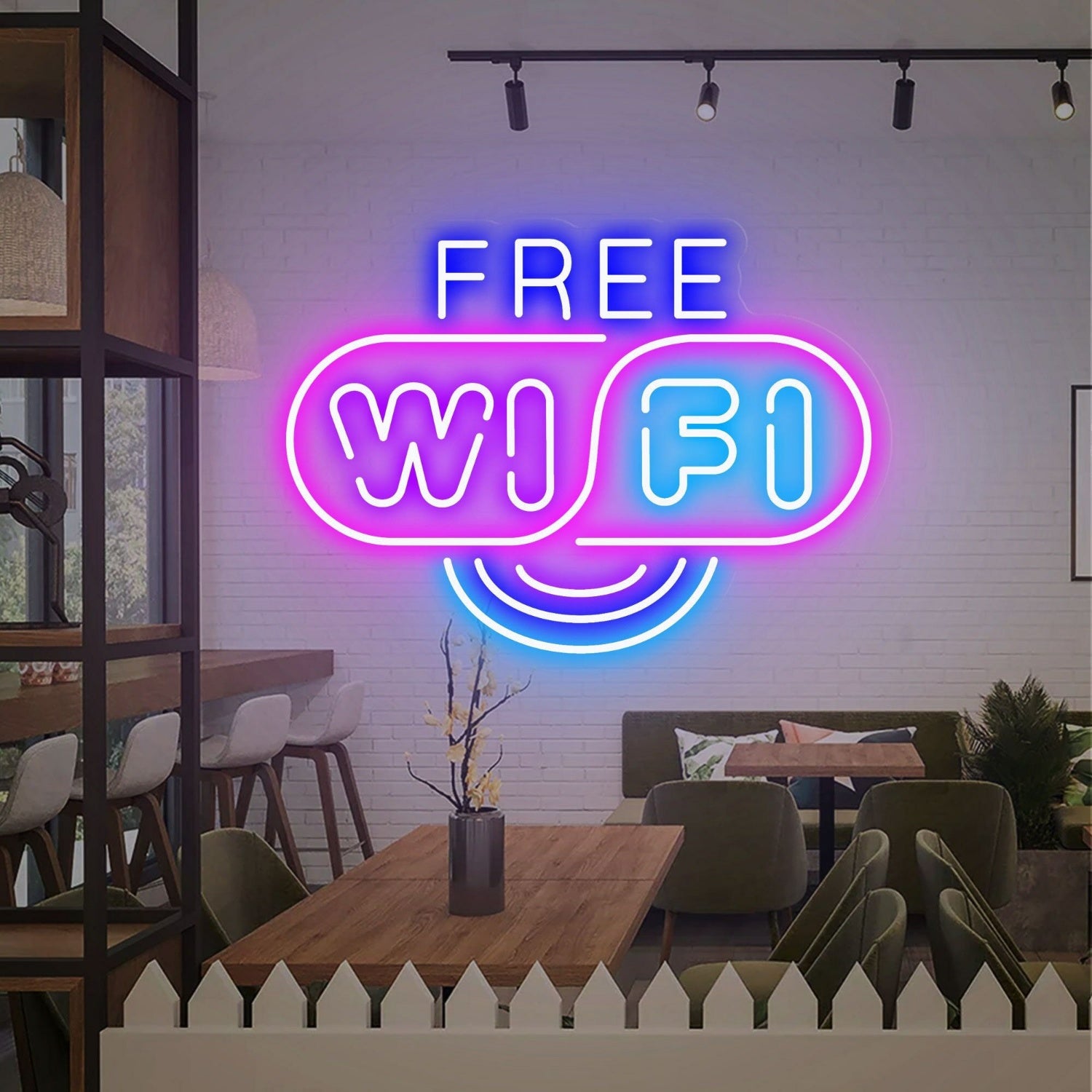 Cafe Or Home Office Free Wifi Neon Sign | Shineneon