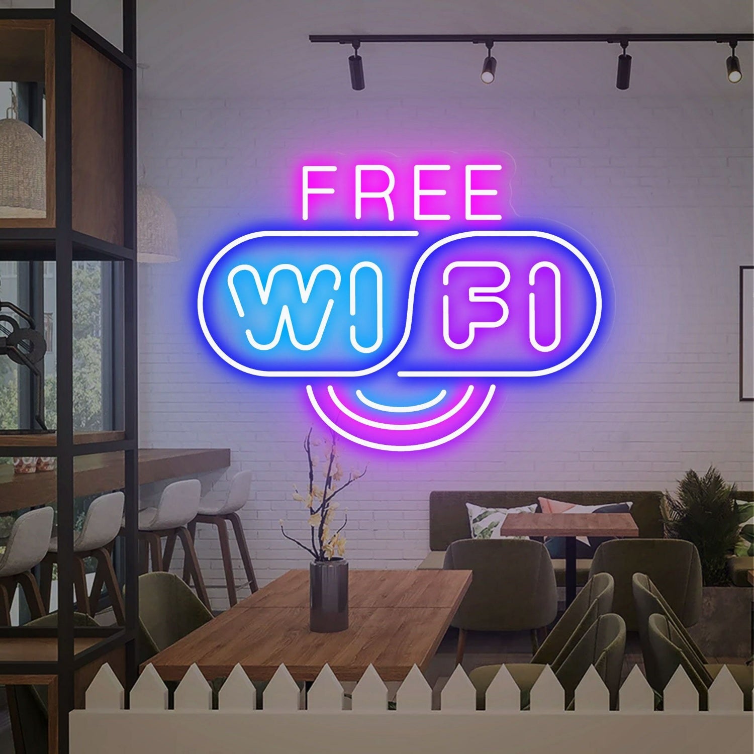 Cafe Or Home Office Free Wifi Neon Sign | Shineneon