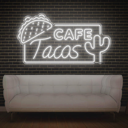 Cafe Tacos Mexican-Themed Led Neon Sign For Restaurant Cafe Decor | Shineneon
