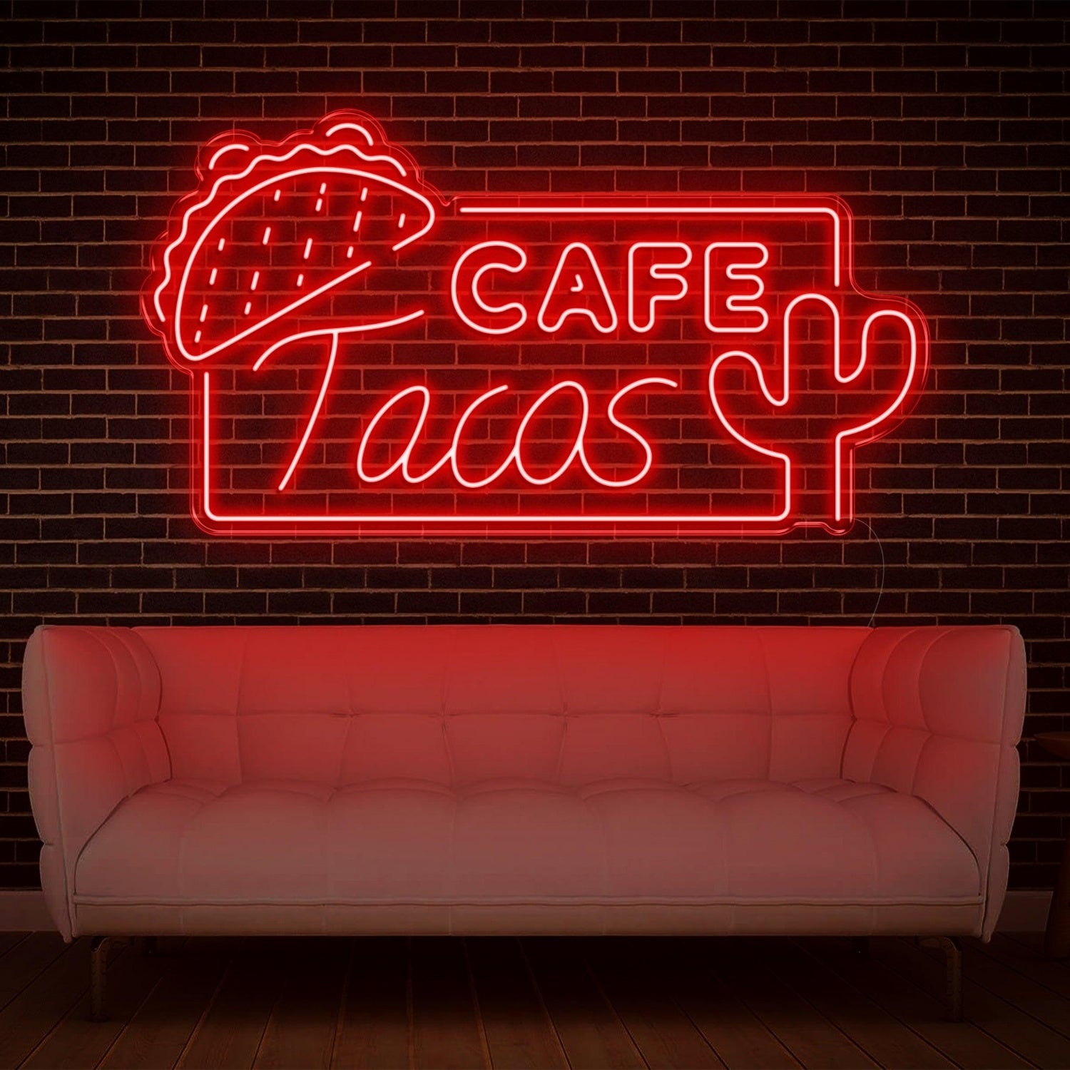 Cafe Tacos Mexican-Themed Led Neon Sign For Restaurant Cafe Decor | Shineneon