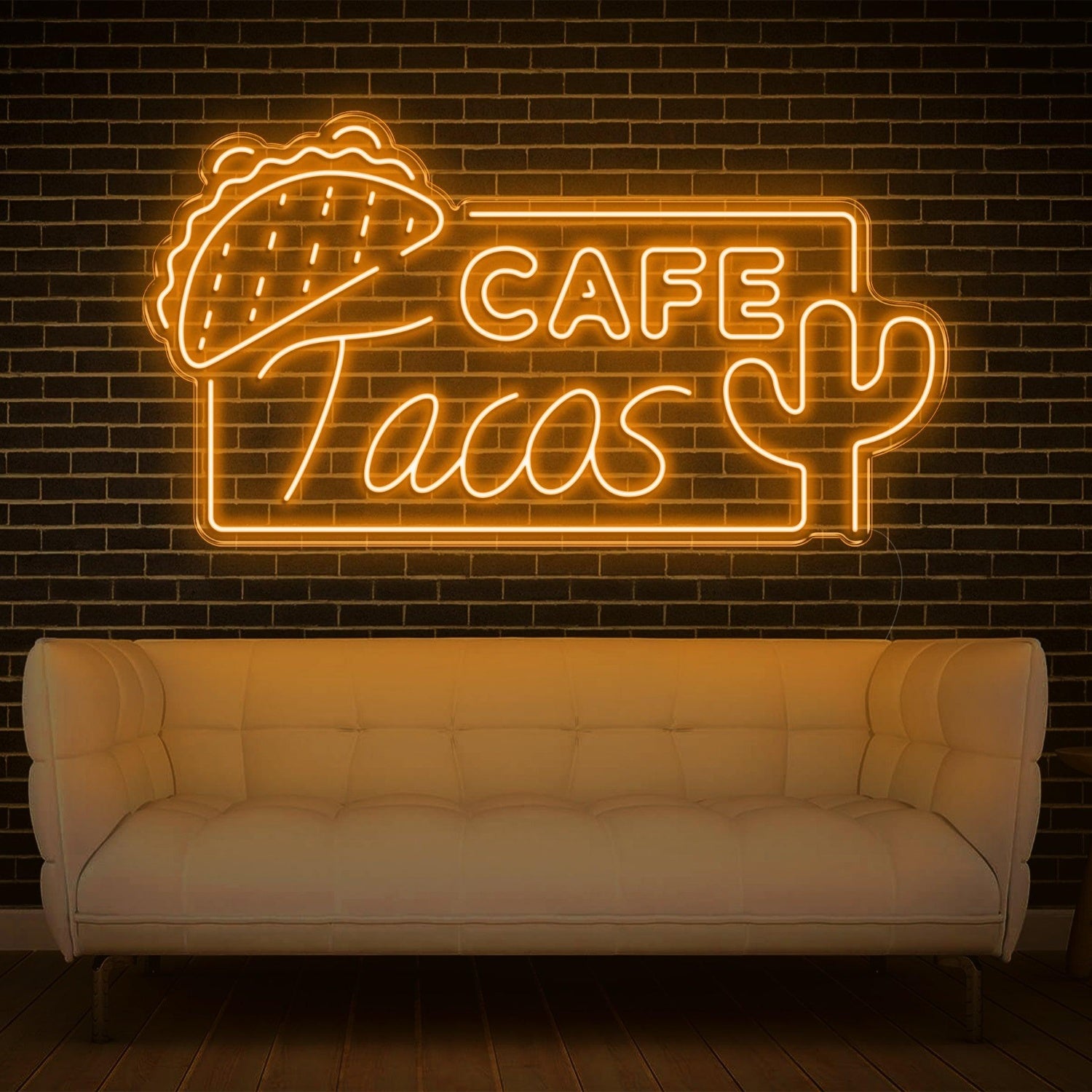 Cafe Tacos Mexican-Themed Led Neon Sign For Restaurant Cafe Decor | Shineneon