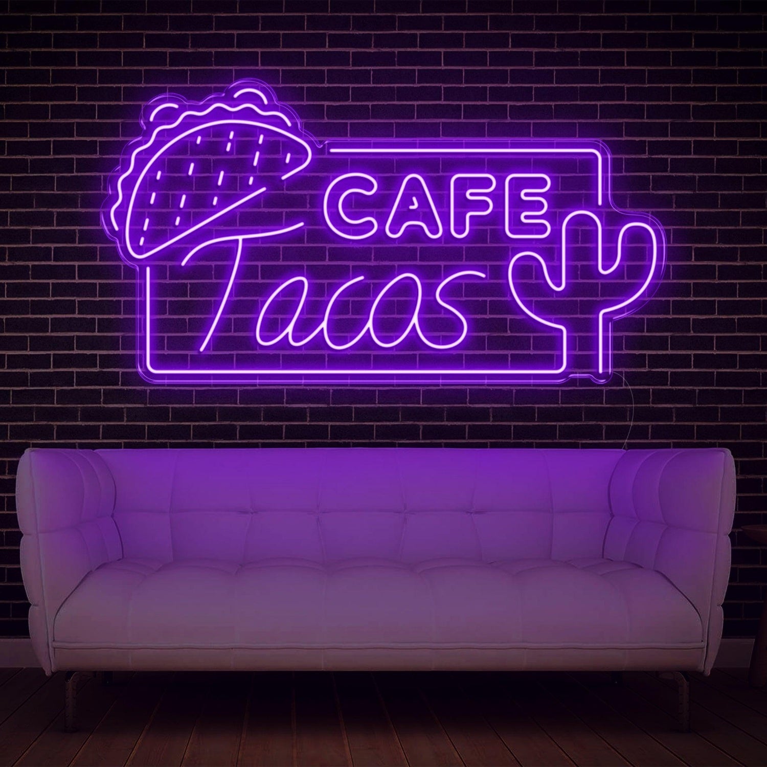 Cafe Tacos Mexican-Themed Led Neon Sign For Restaurant Cafe Decor | Shineneon