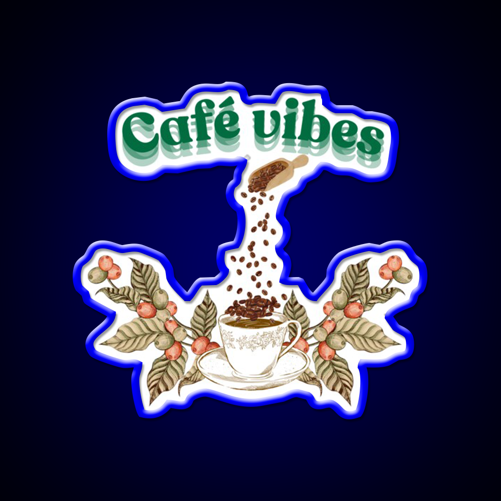 Cafe Vibes Cafe Led Neon Sign Espresso Bar Art Rgb Color