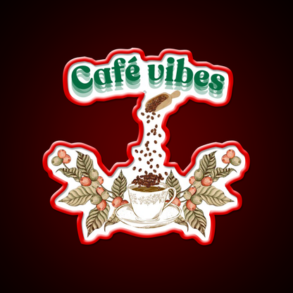 Cafe Vibes Cafe Led Neon Sign Espresso Bar Art Rgb Color
