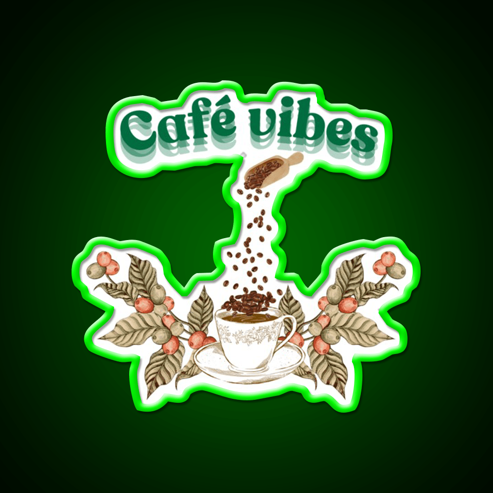Cafe Vibes Cafe Led Neon Sign Espresso Bar Art Rgb Color - Shineneon
