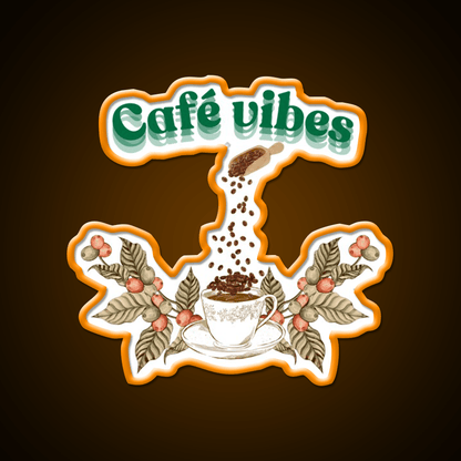 Cafe Vibes Cafe Led Neon Sign Espresso Bar Art Rgb Color - Shineneon