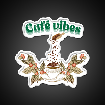 Cafe Vibes Cafe Led Neon Sign Espresso Bar Art Rgb Color