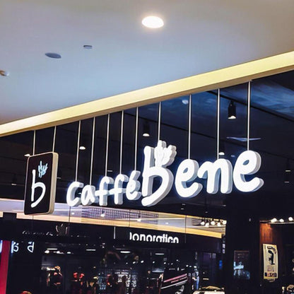 Caffe Bene 3D Frontlit Letters Metal Led Sign - Shineneon