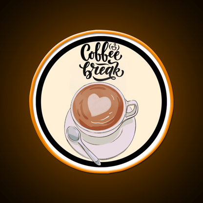 Caffeine Break Coffee Cafe Led Neon Sign Espresso Bar Art Rgb Color - Shineneon