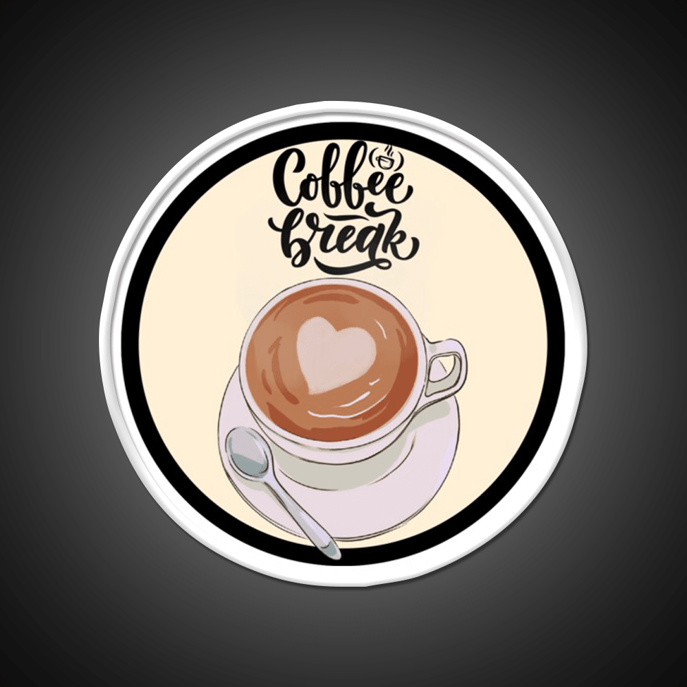 Caffeine Break Coffee Cafe Led Neon Sign Espresso Bar Art Rgb Color - Shineneon