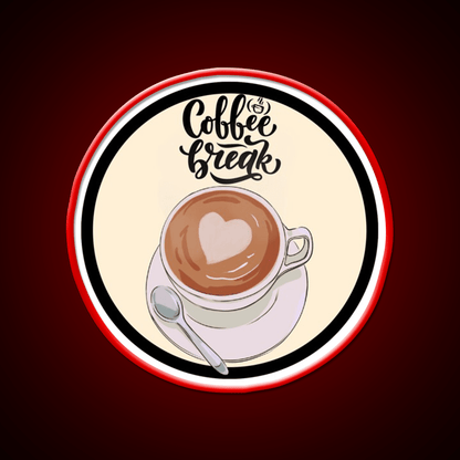 Caffeine Break Coffee Cafe Led Neon Sign Espresso Bar Art Rgb Color - Shineneon